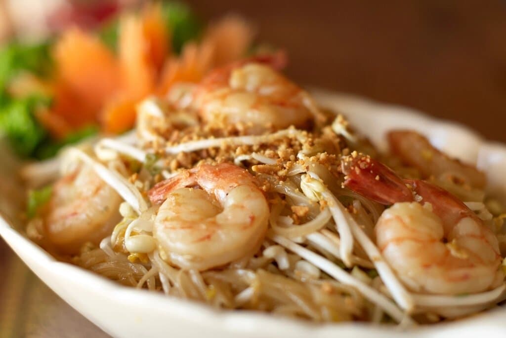 Pad Thai met garnalen