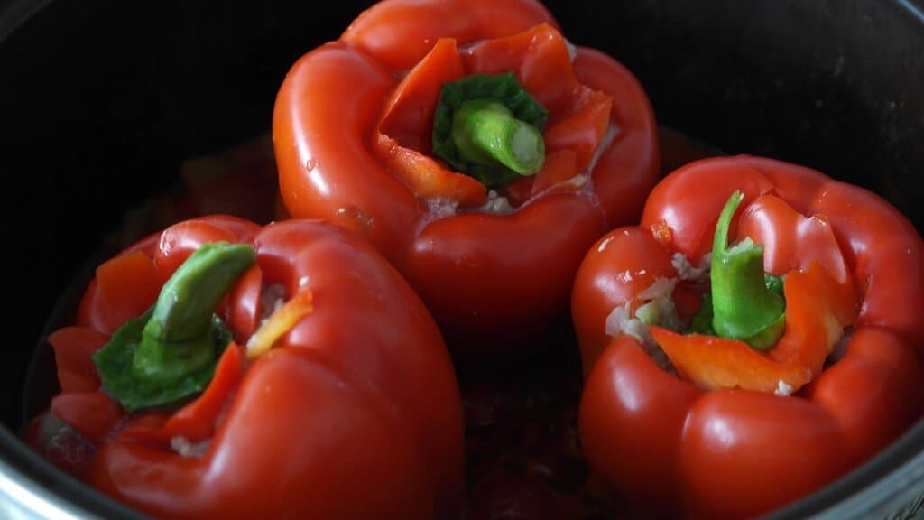 Gevulde paprika's met quinoa